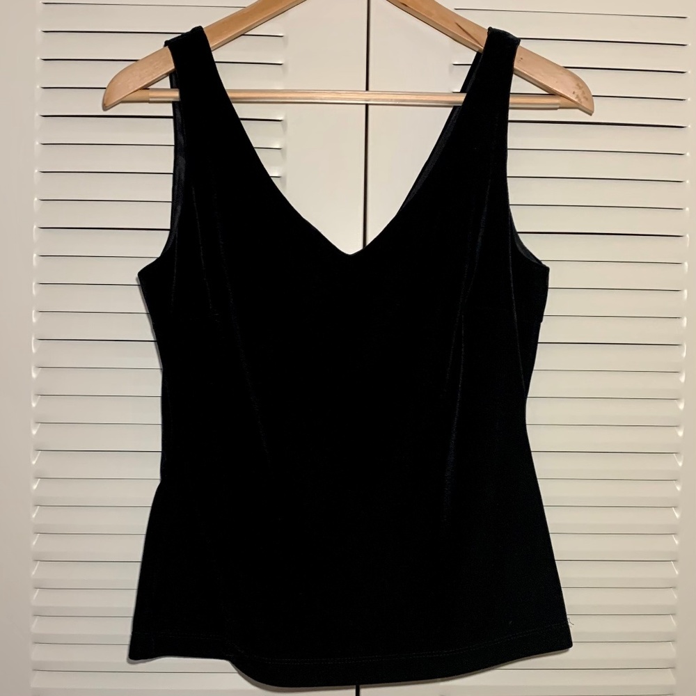 Black Velvet Tank Top
